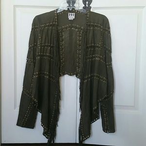 NWOT Haute Hippie Cropped Jacket